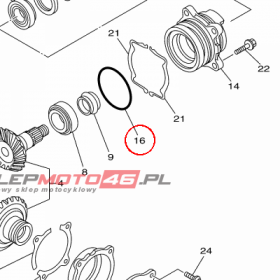 YAMAHA - uszczelniacz nr: 932108200300