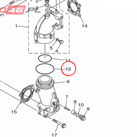 YAMAHA - uszczelniacz nr: 932108400100
