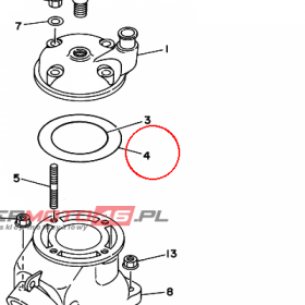 YAMAHA - uszczelniacz nr: 932108472400