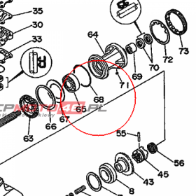 YAMAHA - uszczelniacz nr: 9321085M9700