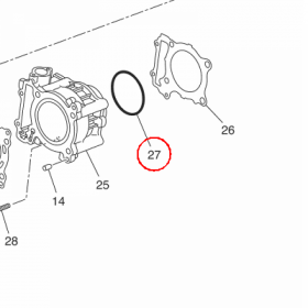 YAMAHA - uszczelniacz nr: 9321086X0000