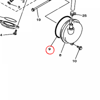 YAMAHA - uszczelniacz nr: 932109244800