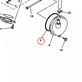 YAMAHA - uszczelniacz nr: 932109244800