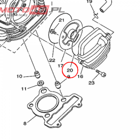 YAMAHA - uszczelniacz nr: 932109280000