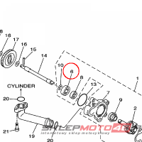 YAMAHA - lozysko nr: 933060000400