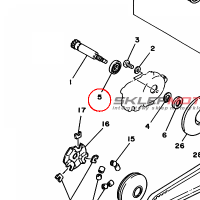 YAMAHA - lozysko nr: 933060031500