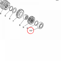 YAMAHA - lozysko nr: 933062033600