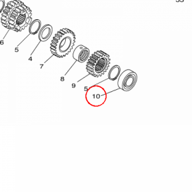 YAMAHA - lozysko nr: 933062033600