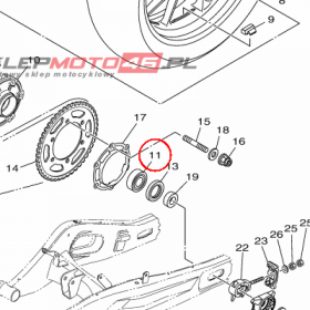 YAMAHA - lozysko nr: 93306205B500