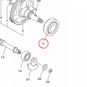 YAMAHA - lozysko nr: 933062064800