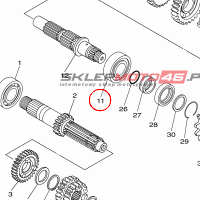 YAMAHA - lozysko nr: 933062720900