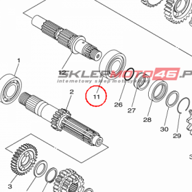 YAMAHA - lozysko nr: 933062720900