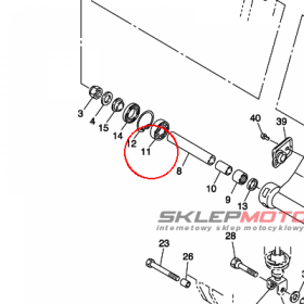 YAMAHA - lozysko nr: 933063044600