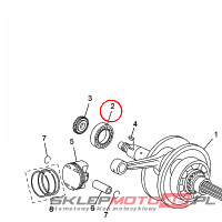 YAMAHA - lozysko nr: 93306305YF00