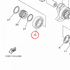 YAMAHA - lozysko nr: 933063081000