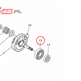 YAMAHA - lozysko nr: 933063720400