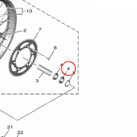 YAMAHA - lozysko nr: 933069051000