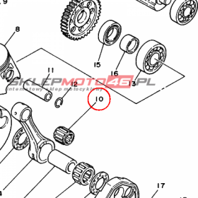 YAMAHA - lozysko nr: 93310316B400