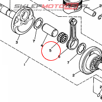 YAMAHA - lozysko nr: 93310633T500