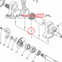 YAMAHA - lozysko nr: 933107360900