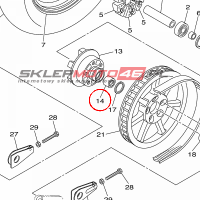 YAMAHA - LOZYSKO nr: 933113269800