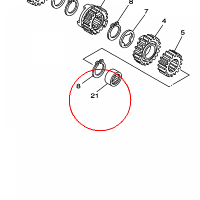 YAMAHA - LOZYSKO nr: 933114153000
