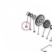 YAMAHA - lozysko nr: 933153150200