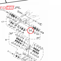 YAMAHA - BEARING,CYL.#17                &nbsp;INCL. IN SWING ARM PIVOT BEARING KIT				 nr: 933172226200
