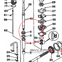 YAMAHA - lozysko nr: 93332000U300