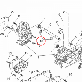 YAMAHA - PIERSCIEN ZAB. nr: 9341017X0000