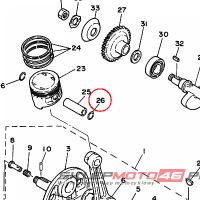 YAMAHA - bagaznik nr: 934501909500