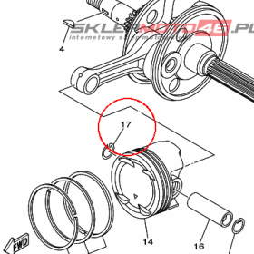 YAMAHA - bagaznik nr: 934502202700