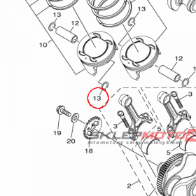 YAMAHA - bagaznik nr: 934502316700