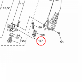 YAMAHA - WALEK LOZYSKA nr: 936030707300