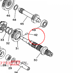 YAMAHA - WALEK LOZYSKA nr: 936031417900