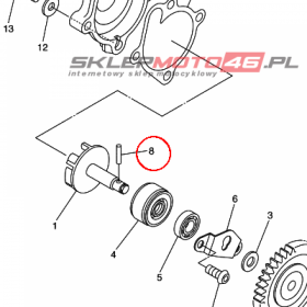 YAMAHA - WALEK LOZYSKA nr: 936031707000