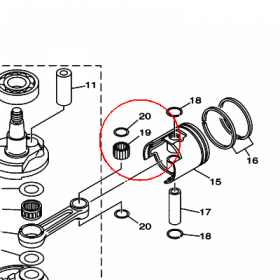 YAMAHA - WALEK LOZYSKA nr: 936032111100
