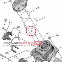 YAMAHA - PIN, DOWEL (278) nr: 936040807100
