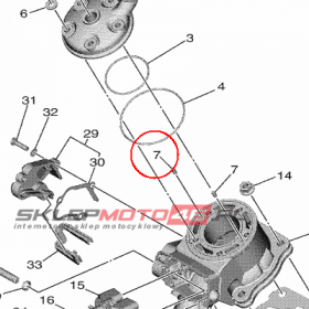 YAMAHA - PIN, DOWEL (278) nr: 936040807100