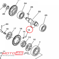 YAMAHA - WALEK LOZYSKA nr: 936051009000