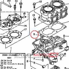 YAMAHA - PIN, DOWEL (614) nr: 936061201900