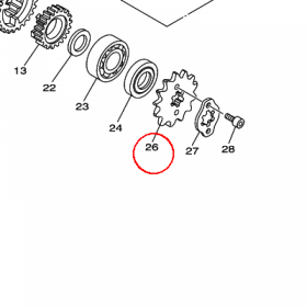 YAMAHA - ZEBATKA ZDAWCZA nr: 938221321300