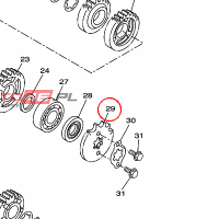 YAMAHA - ZEBATKA ZDAWCZA nr: 938221424000