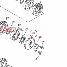 YAMAHA - ZEBATKA ZDAWCZA nr: 938221424000