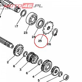 YAMAHA - ZEBATKA ZDAWCZA nr: 938221506500