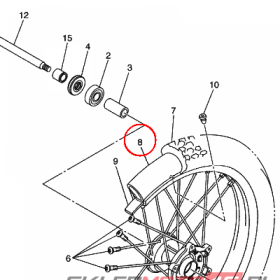 YAMAHA - TUBE (3LD1) nr: 942092127700