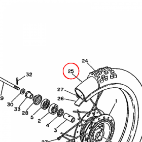 YAMAHA - TUBE (304) nr: 942271903700