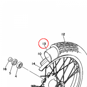 YAMAHA - TUBE (5F9) nr: 942271917700