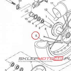 YAMAHA - RIM nr: 9443517X0200
