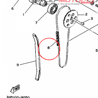 YAMAHA - LANCUCH ROZRZADU nr: 945000209200